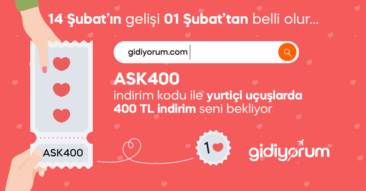 Special Valentine's Day Discount: 400 TL Off